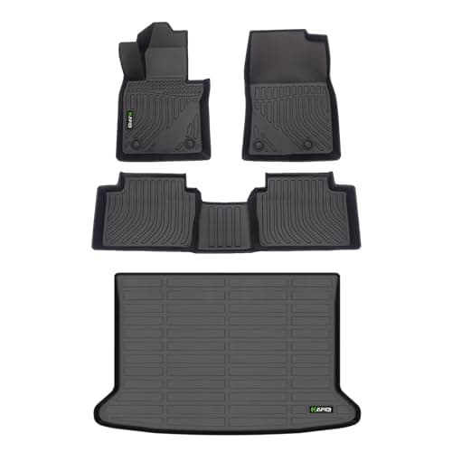 HAFIDI All Weather Car Floor Mats & Cargo Liner for Mazda CX-30 2020-2025 2026 Custom Fit Full Set Accessories - Black