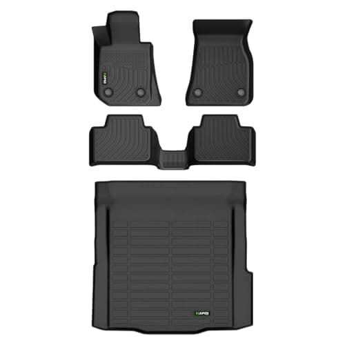 HAFIDI® Floor Mats & Cargo Liner Set Fit for 2019-2025 BMW 3 Series 330i 330e M3 M340i Sedan All Weather Protection TPE Anti-Slip Automotive Full Set Floor Liners Custom Accessories - Black
