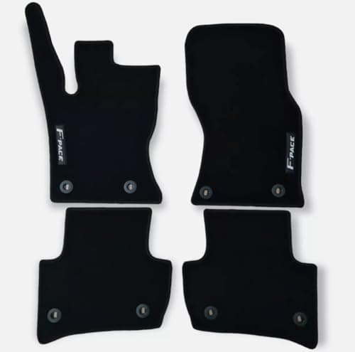 Custom Fit Floor Mats for Jaguar F-PACE 2016-2025, Black Carpet, 4-Piece Set (for-F-Pace-2021-2025)