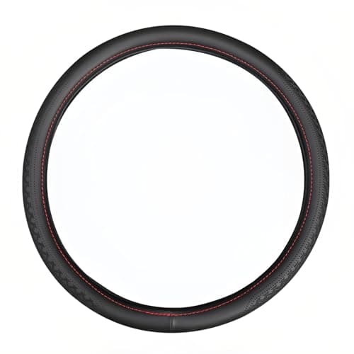18 Inch Steering Wheel Cover for Semi Trucks - Premium Soft-Touch Faux Leather with No-Slip Grip, Fits Big Rig, RV & 18 Wheeler (Black, 18 inch)