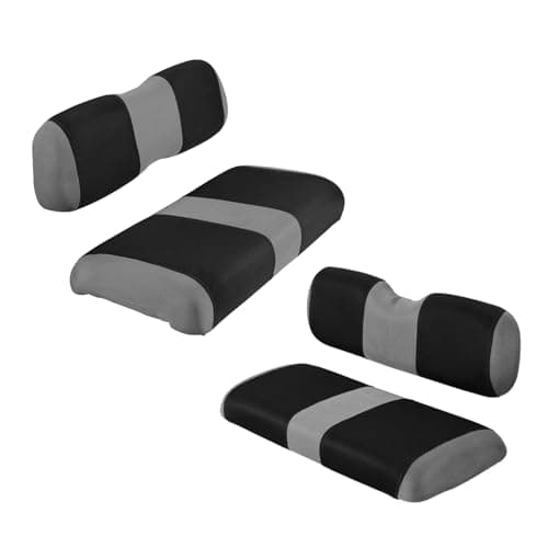 YUWEIDG0769 Universal Club Car DS Golf Cart Seat Covers Dress UP Older Golf Cart, Durable Breathable Material Front and Back Seat Cover Fit for ds, Club Car DS Seat Covers Front and Back, Black