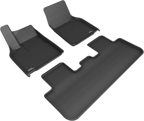 3D MAXpider Custom Fit Kagu Floor Mat (Black) Compatible with Tesla Model Y Juniper 2026 - Full Set
