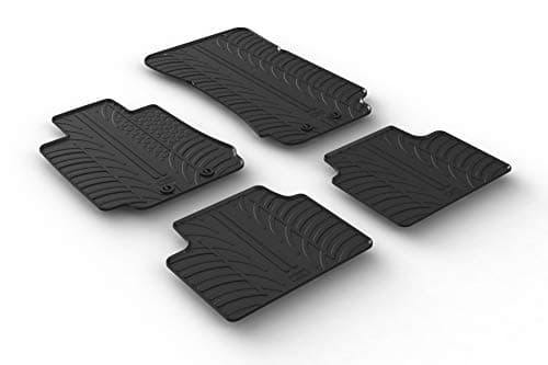 Gledring USA Custom Fit All-Weather Rubber Floor Mats Intended for Alfa Romeo Giulia Sedan 2016-2024, No Trimming Required, Tailored Custom Fit, Protects from Rain, Mud, & Snow.
