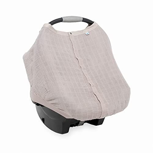 Little Unicorn Baby Car Seat Canopy | Soft & Breathable Muslin Fabric | Magnetic Closure Cover & Universal Fit | for Protection & Privacy | Nursing Cover (Porpoise)