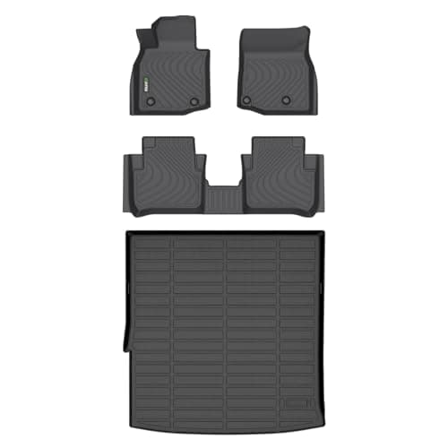 HAFIDI® Floor Mats & Cargo Liner Set Fit for 2025-2026 Mazda CX-50 Hybrid All Weather Protection TPE Anti-Slip Automotive Full Set Floor Liners Custom Mazda CX50 Hybrid Accessories - Black