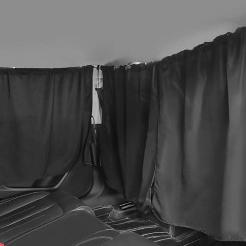 DUSCOKE Car Window Shades, UV Protection Privacy Sunshade Covers, Removable Divider Curtains & Side Window Shades, Universal Car Interior Accessories for Sleeping Traveling Camping (3PCS)