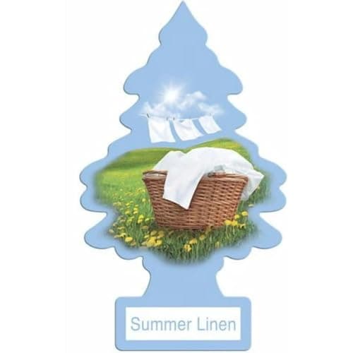LITTLE TREES Car Air Freshener | Summer Linen | 6 Pack