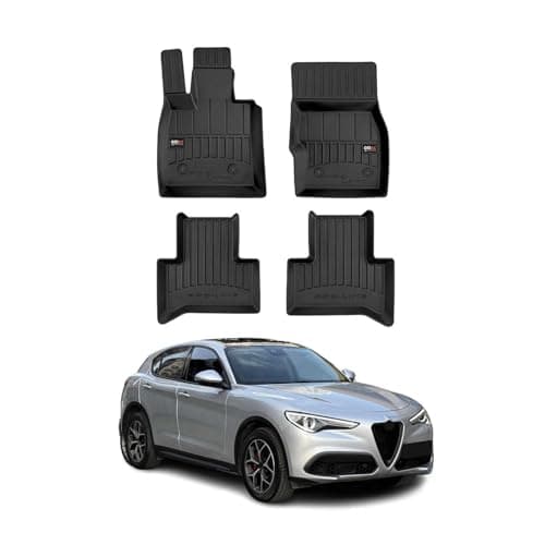 OMAC Premium Floor Mats for Alfa Romeo Stelvio 2017-2025 Waterproof Heavy Duty