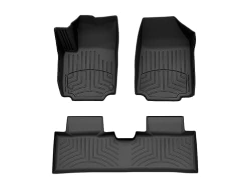 WeatherTech FloorLiner HP Custom Fit Floor Mats for Chevrolet Equinox, Terrain 1st & 2nd Row (441885-1-2IM), Black