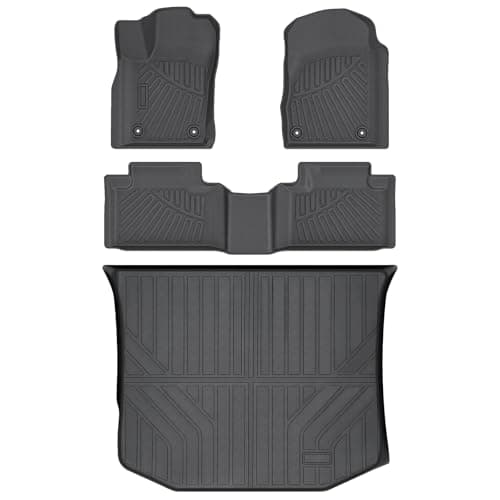 Floor Mats for Jeep Grand Cherokee 2016-2021/Grand Cherokee WK 2022 2023 (Non L), All Weather Cargo Liner for Grand Cherokee Accessories, Heavy Duty Car Mats, Car Accessories