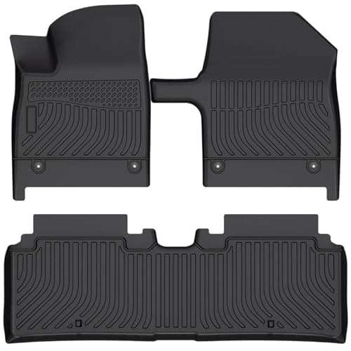 Cartist Floor Mats Compatible with Kia EV6 2022 2023 2024 2025 2026 Accessories All Weather Floor Liner Front & Rear 2 Rows Car Carpet Protection TPE Odorless