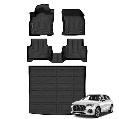 Binmotor-All Weather Car Floor Mats Cargo Liner Set for Audi Q3 2019-2025