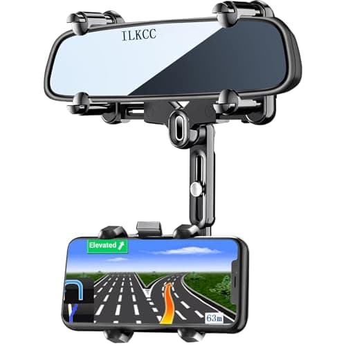 Multifunctional Rearview Mirror Phone Holder