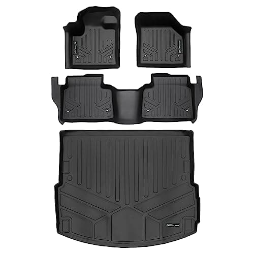 SMARTLINER All Weather Protection Custom Fit 2 Row Floor Mats and Cargo Liner Set Compatible with 2020-2025 Land Rover Discovery Sport
