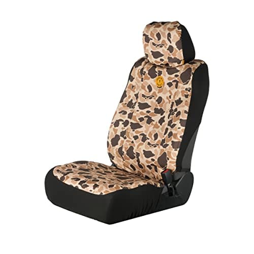 Browning Universal Low Back and Bench Seat Covers, Water and Dirt Resistant Car, Truck, and SUV Seat Covers, Arms Co. (Tan Duck Camo), Low Back (Single)
