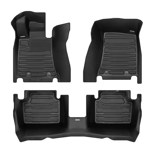 TuxMat - for Alfa Romeo Giulia RWD 2017-2024 Models - Custom Car Mats - Maximum Coverage, All Weather, Laser Measured - This Full Set Includes 1st and 2nd Rows