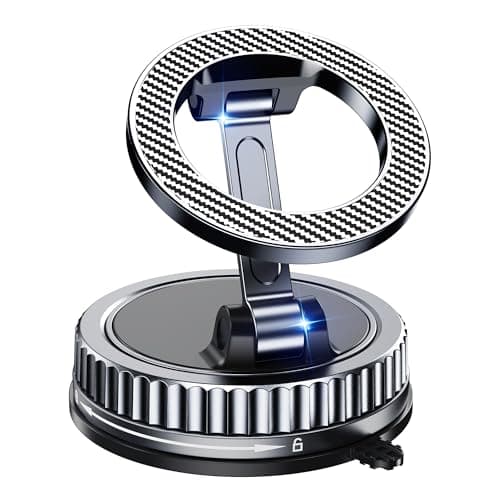 Chiclish Car Phone Holder for Magsafe [2026 89+LBS Suction & 3700gf Magnetic] 360° Adjustable Cell Phone Mount, Phone Holders for Your Car Accessories Kit for iPhone 17-12 Series