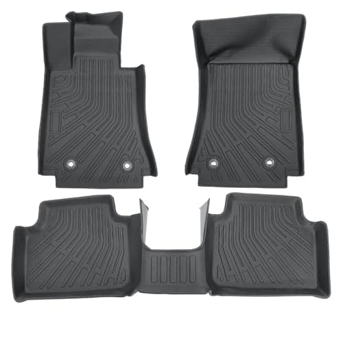Priprilod 3pc Floor Mats Cargo Liners, Fit for Alfa Romeo Giulia AWD 2017 2018 2019 2020 2021 2022 2023 2024 2025, Front & 2nd Row Full Set Car Interior Accessories