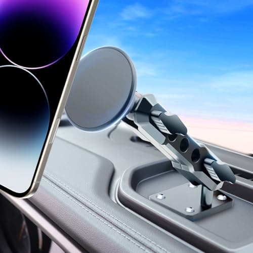 ZKJAYOE for Jeep 2024 2025 Wrangler JL JLU JT 4XE Phone Mount - Dashboard Phone Holder for Jeep Wrangler Gladiator 2/4 Door Accessories with The Strongest Magnet (NOT for 1945-2023 JL JT)