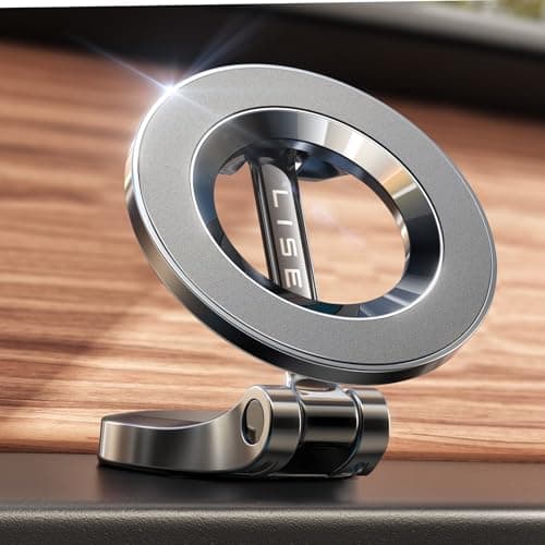 LISEN for MagSafe Car Mount for iPhone 17 Pro Max [24 Strong Magnets] Classic Magnetic Phone Holder for Car Dashboard, Magnet Phone Mount Car Cell Phone Holder for iPhone 17 Pro Max Air 16 15 14 13 12