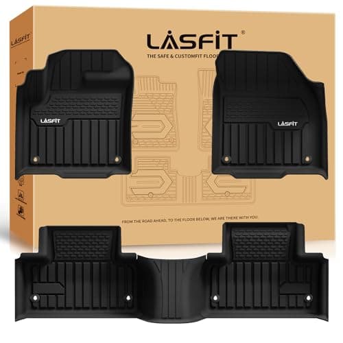 LASFIT Floor Mats Fit for Land Rover Range Rover Evoque 2011-2019, Custom Fit TPE All Weather Waterproof Floor Liners 1st & 2nd Row, Fit 5 Door and Coupe (Not for Convertible), Black, Easy to Clean