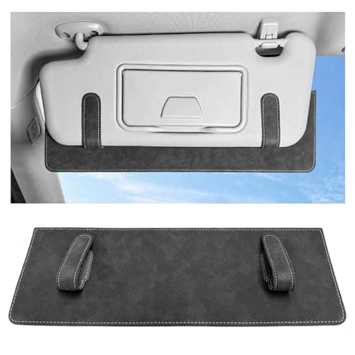 NYTKL Sun Visor Extender for Car, Anti-Glare Sunvisor Extension Shade Attachment for Safe Driving, Clip-On Sun Blocker Sunshade Extender Protect Driver Passenger from UV Rays (Dark Gray)