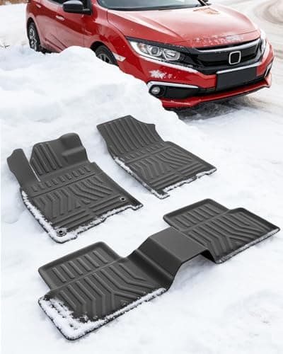 Floor Mat for Honda Civic: Rubber All Weather TPE Liner 10th Gen Car Accessories