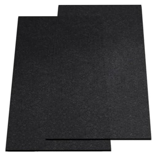 Nexboraque 2 Pack Garage Floor Mat, 60 x 36 Inch Oil Spill Mat for Under Car Driveway Mats with Waterproof Backing, Black Reusable Rubber Mat Garage Mat for Protecting Surfaces