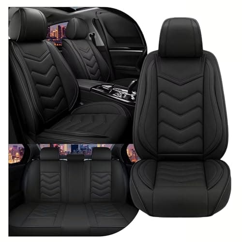 CTDS Car Seat Covers for Mazda CX-5 CX-3 CX-7 CX-9 CX-50 CX-30 CX-70 CX-90 2007-2026, Stylish Sport Seat Cover, Premium Nappa Leather Car Seat Cover.(Standard 5 Seats/Pure Black)