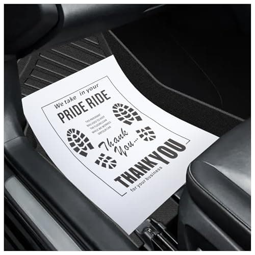 12PCS Paper Floor Mats for Cars,Foldable Automotive Floor Mats with Shoe Print Graffiti,Universal Car Floor Mat Protector Disposable Floor Mats for Cars,SUVs,Trucks