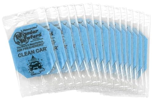 Wonder Wafers - Diamond-Ultra Scented Car Air Fresheners - Individually Wrapped (15 Per Pack) (Clean Car)