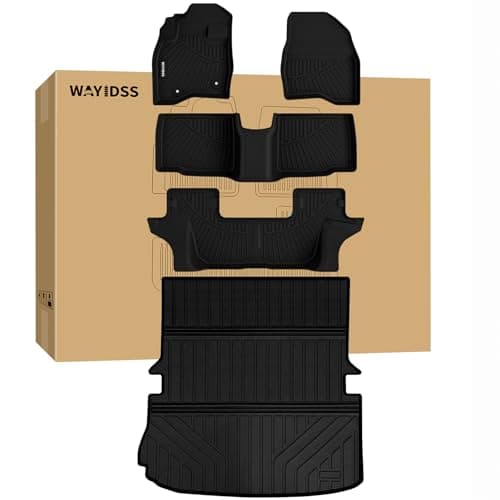 Floor Mats for 2015-2018 2019 Ford Explorer Accessories 5PCS, Cargo Mat Custom TPE All Weather Protection Full Coverage Trunk Liner & Floor Liner car Accessories