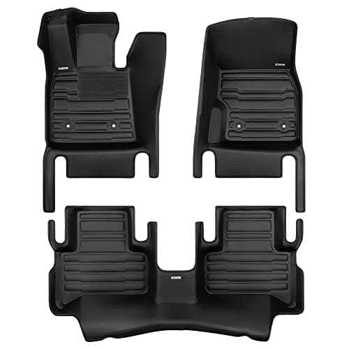 TuxMat - for Alfa Romeo Stelvio 2018-2025 Models - Custom Car Mats - Maximum Coverage, All Weather, Laser Measured - This Full Set Includes 1st and 2nd Rows