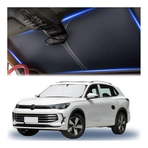 300T Thickened Sunshade for Car Windshield,Windshield Sun Shade for Blocking 99% Sunlight & Heat,Summer Car Essentials Sun Cover for Car Windshield Fits,Truck,SUV (XL: 59x31.5 inch)