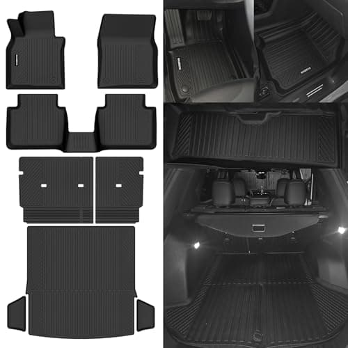 Naibeve Floor Mats for 2023 2024 2025 2026 Mazda CX-50 - All Weather Custom for Mazda CX-50 Floor Mats & Trunk Mat and Backrest Mats Accessories