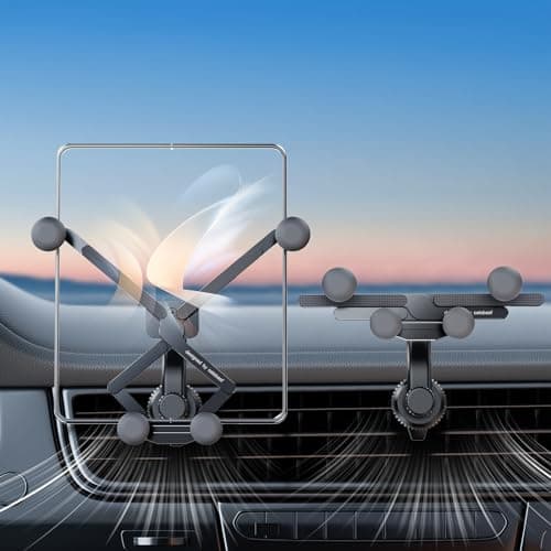 xuenair Z Fold 7 6 5 4 3 2 Car Mount Accessories, [2 Forms & Thick Case Friendly] Gravity Cell Phone Holder Mount for Samasung Galaxy Fold 7 6 5 4 3 2 Google Pixel 9 Pro Fold S25 Ultra iPhone 17 16 15