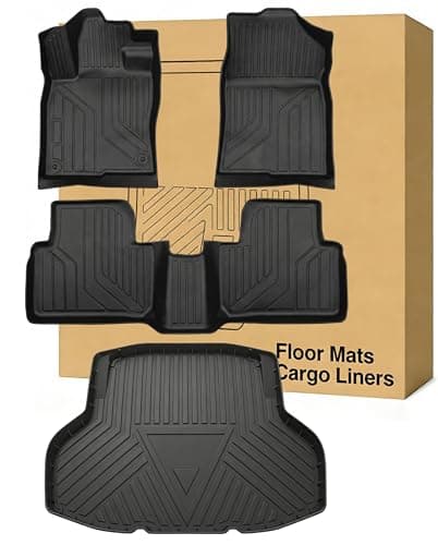 Floor Mats ＆ Cargo Liners Compatible with 2016-2021 Honda Civic Sedan