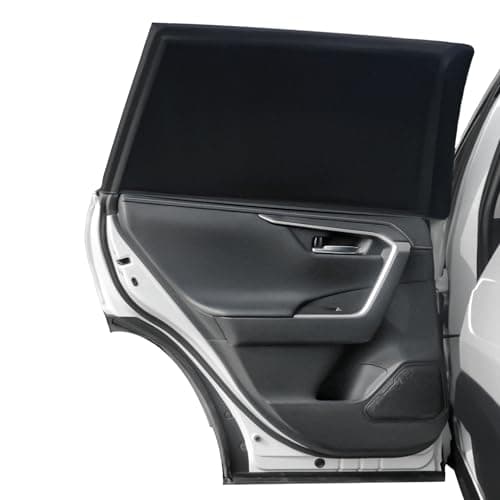 Car Window Shades, 2 Pack Side Car Window Sun Shades for Camping, UV Protection Breathable Mesh Baby Window Covers, Window Screen for Car, Truck, SUV, Protect Privacy for Kids, Family (39.8"x18.9")