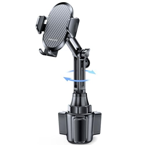 Miracase 2025 Upgraded Universal Cup Phone Holder for Car, [Rotatable & Adjustable] Long Neck Car Cup Holder Phone Mount Compatible with iPhone, Samsung, Google & More Smartphones