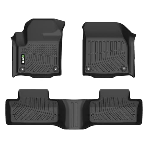 HAFIDI Floor Mats Custom for Range Rover Evoque 2012-2019(Not for Convertible) All Weather Protection TPE Heavy Duty Non-Slip Automotive Floor Liners Fits Front& 2nd Row Full Set Accessories, Black