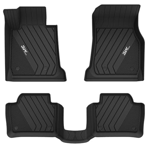 3W Floor Mats Fit for 2012-2018 BMW F30 3 Series 320i 328d 328i 330e 330i 335i 340i RWD & Sedan, TPE All Weather Custom Fit Floor Liner for 3 Series Full Set Car Mats (NOT for 335is & GT & X-Drive)
