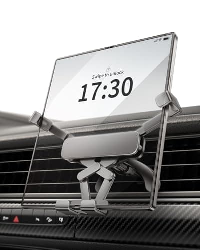 Delobon Car Phone Holder Mount [Designed for Foldable Phones] for Samsung Galaxy Z Fold 7 6 5 4 3 2 S25 Ultra Pixel 9 Pro Fold iPhone 16 15 14