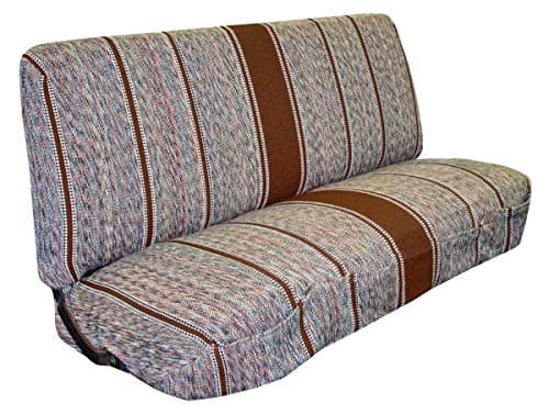 West Coast Auto Universal Baja Saddle Blanket Bench Full Size Seat Cover Fits Ford, Chevrolet, Dodge, and Full Size Pickup Trucks (Brown)