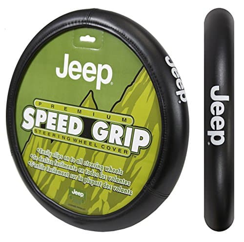 U.A.A. INC. - 006478R01 Car Truck SUV Black Grip Steering Wheel Cover - Speed for Jeep Speed Grip
