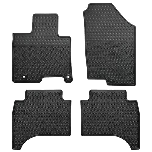 Megiteller Car Floor Mats Custom Fit for Hyundai Santa Cruz 2022 2023 2024 2025 2026 & UP Odorless Washable Heavy Duty Rubber (All Weather) Floor Liners Black