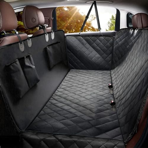 Elouta Dog Car Seat Cover for Back Seat,100% Waterproof Scratch Proof Nonslip Seat Cover,600D Heavy Duty Scratch Soft Dog Hammock for Car for Cars Trucks and SUVs