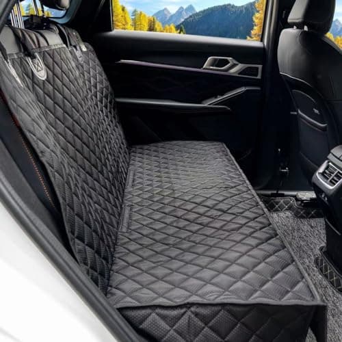 NYLSYT Dog Car Seat Cover for Back Seat Pet Cover for Dogs Waterproof Car Seat Protector Durable Nonslip Scratchproof Seat Covers for Cars SUV& Trucks