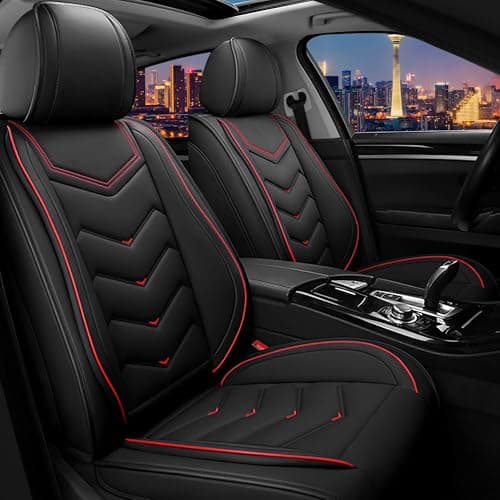 CTDS Car Seat Covers for Mazda CX-5 CX-3 CX-7 CX-9 CX-50 CX-30 CX-70 CX-90 2007-2026, Stylish Sport Seat Cover, Premium Nappa Leather Car Seat Cover.(Standard 2 Seats/Black)