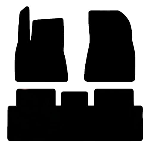 Car Floor Mats for Tesla Model 3 2024-2025,Nylon Black Carpet All Weather Waterproof Auto Liners Foot Pads Set