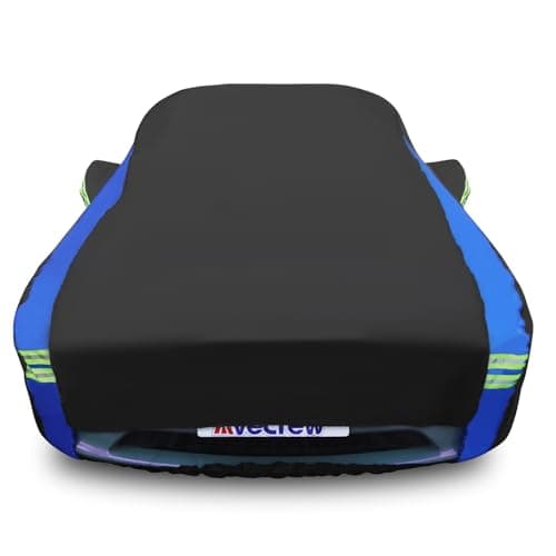 Avecrew Car Cover for Tesla Model Y, Custom Fit Full Exterior Cover with Charging Port and Breathable Ventilation Mesh, Waterproof All Weather Outdoor Rain Snow Sun Protection Cover